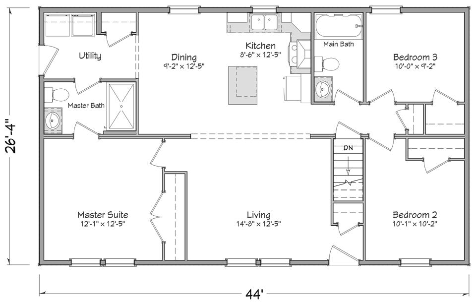 Liberty Series / Baldwin (28') by Little Valley Homes Cadillac